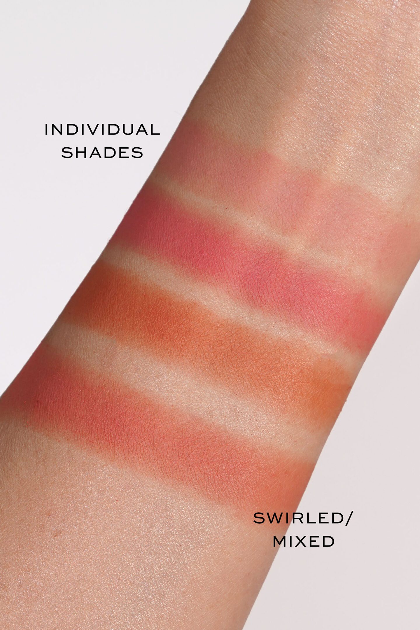 Chanel Camelia Futura Powder Blush Trio swatches