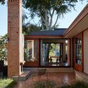 River Hearth House / Arcke - Exterior Photography, Wood, Door, Column