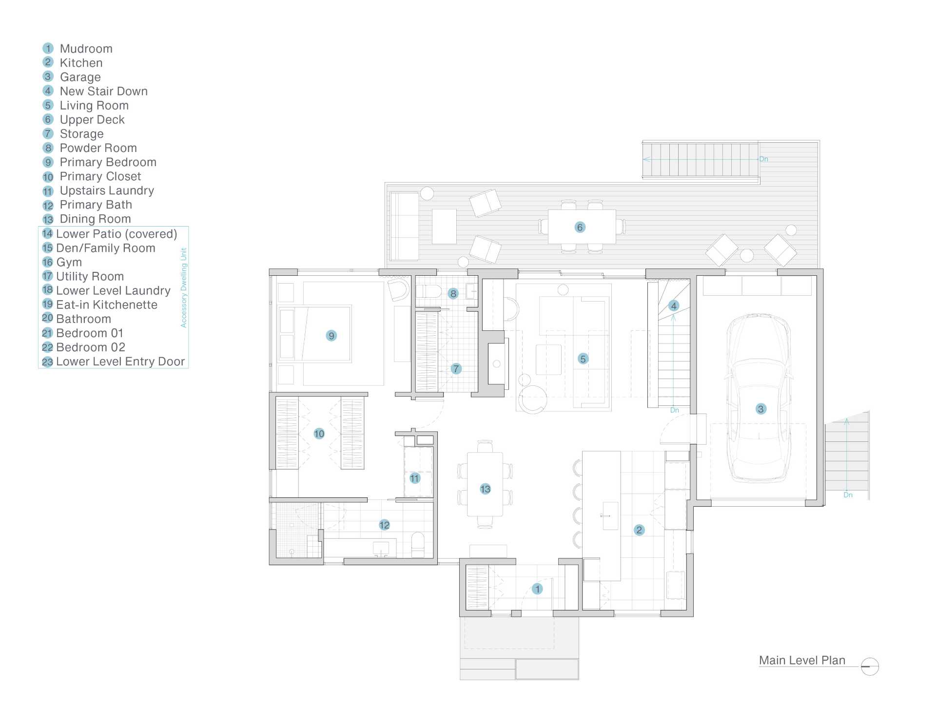 The floor plans of a renovated home.