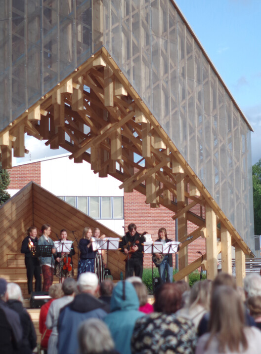 “KIDE” Outdoor Stage / Aalto University Wood Program - Interior Photography, Stairs
