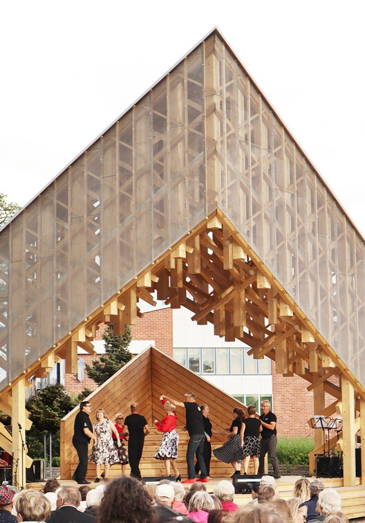 “KIDE” Outdoor Stage / Aalto University Wood Program - Exterior Photography, Wood, Beam
