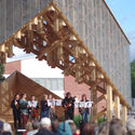 “KIDE” Outdoor Stage / Aalto University Wood Program - Interior Photography, Stairs