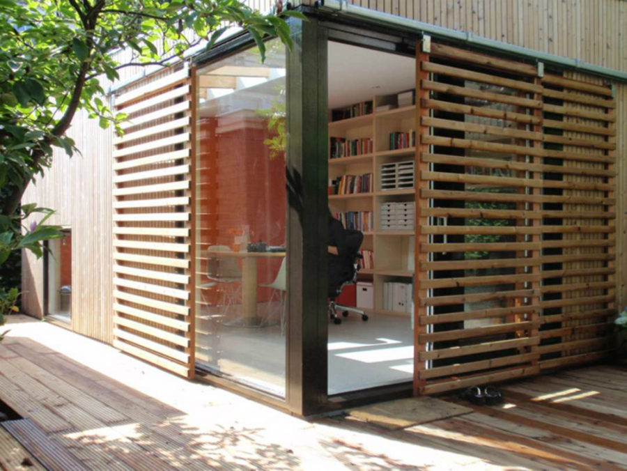 Shaded Office Shed 