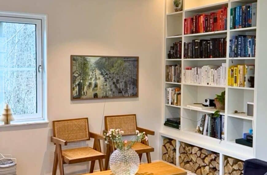 BILLY bookcase hack with firewood storage