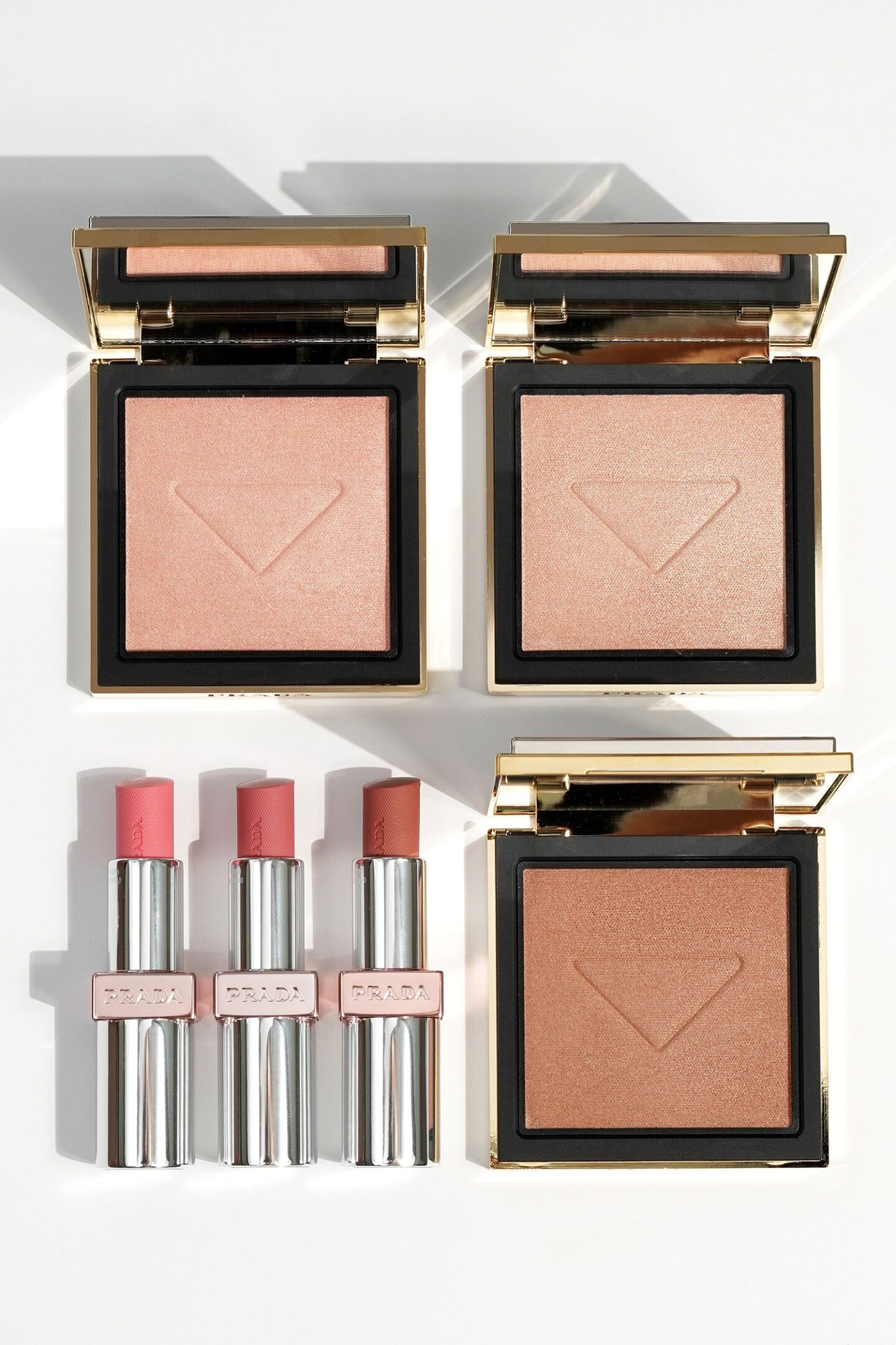 New Prada Light Glowing Highlighting Powder and Lip Oil Stick Review