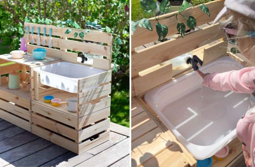 outdoor mud kitchen diy ikea knagglig hack