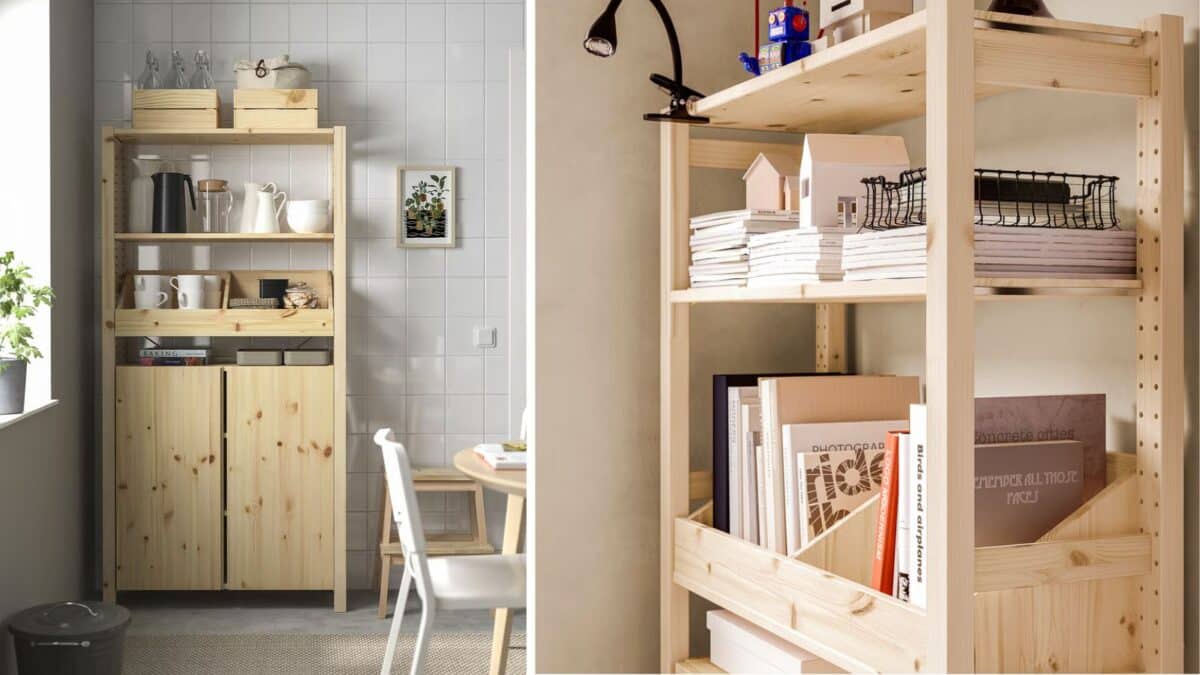 ikea pantry shelving with IVAR 