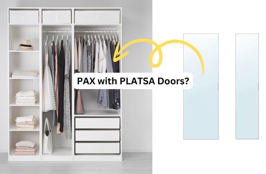 Kiss Wasted Space Goodbye With This Low Ceiling Storage Hack 20 pax wardrobe frame with platsa doors