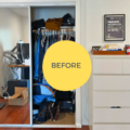 Genius reach-in closet IKEA wardrobe hack for double the storage space 15 reach in closet ikea pax hack