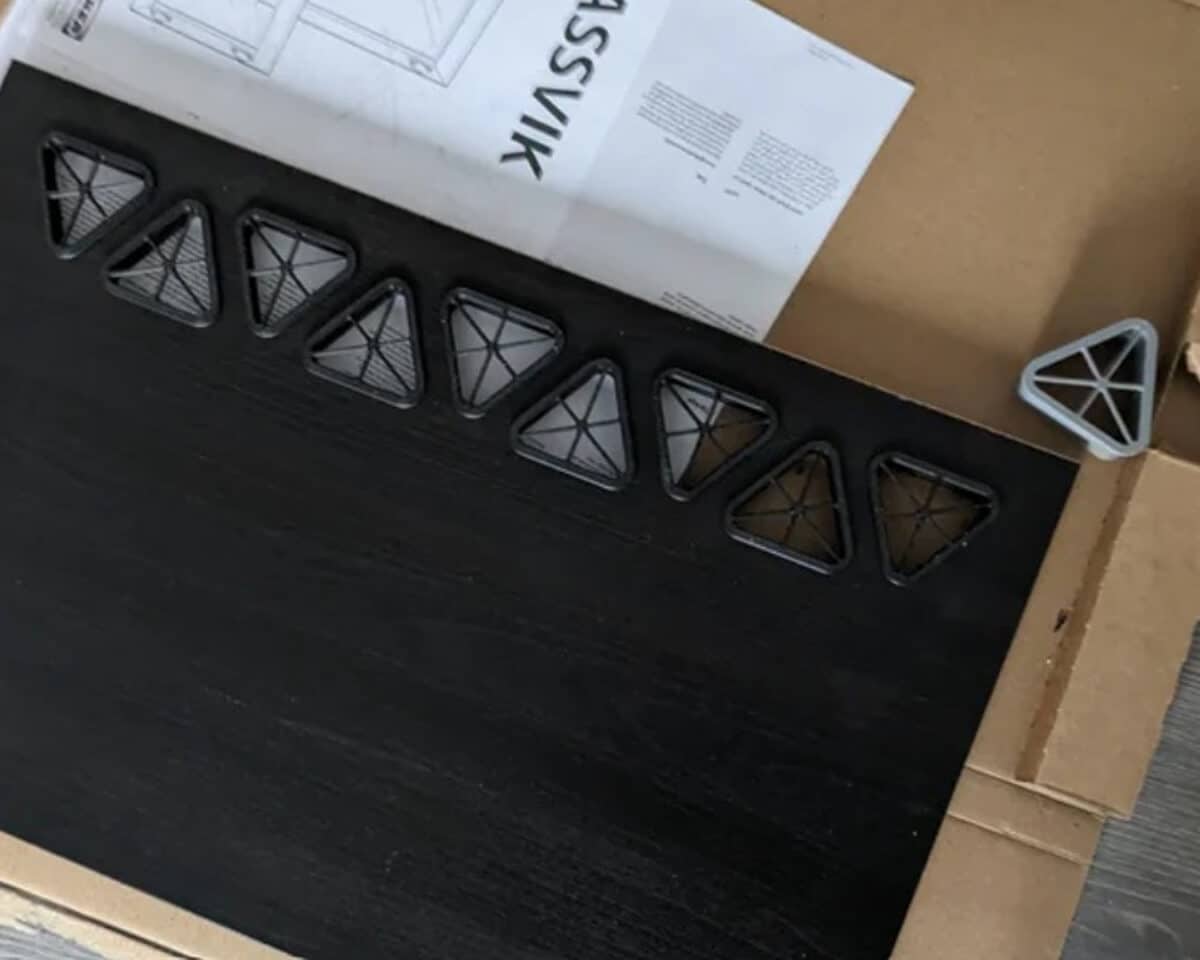 ventilation holes cut into the BESTA frame