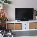 KALLAX TV unit with large double cube compartment