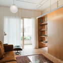Cinderela Building Apartment / QWE Studio - Interior Photography, Living Room, Wood, Lighting