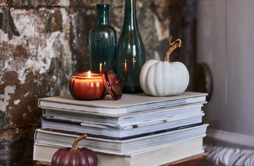 $30 IKEA Challenge: My Festive Fall Home Decor Vignette