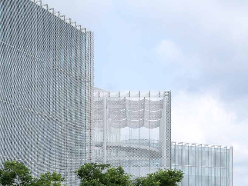 SANAA unveils taichung art museum in taiwan with translucent dual-layer metal facade