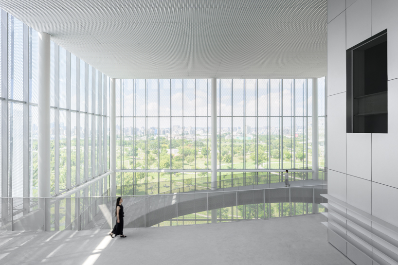 SANAA unveils taichung art museum in taiwan with translucent dual-layer metal facade