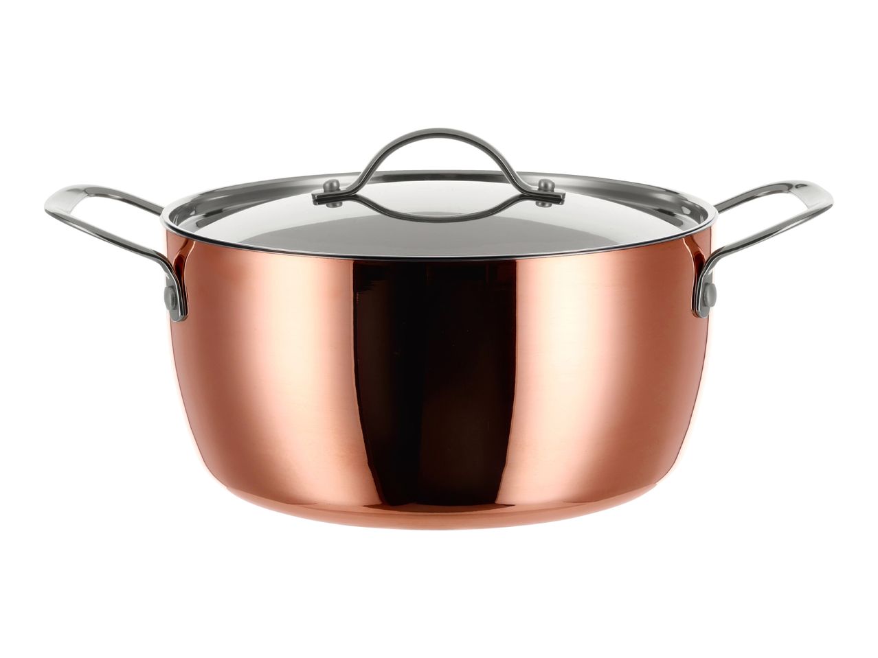 Silvercrest 24cm Copper Stockpot & Lid