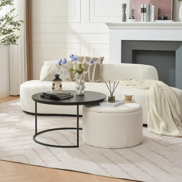 nesting coffee table with storage