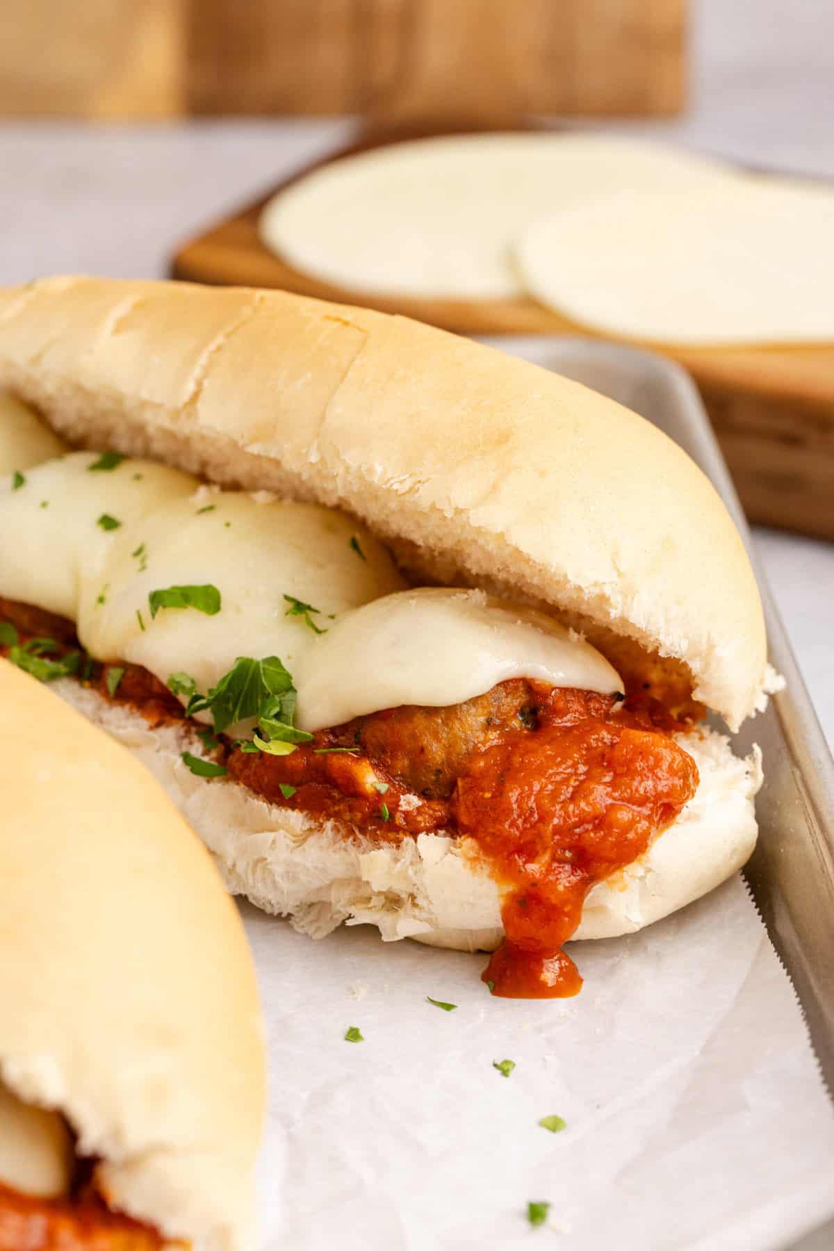Meatball Parmigiana Sub Sandwich recipe
