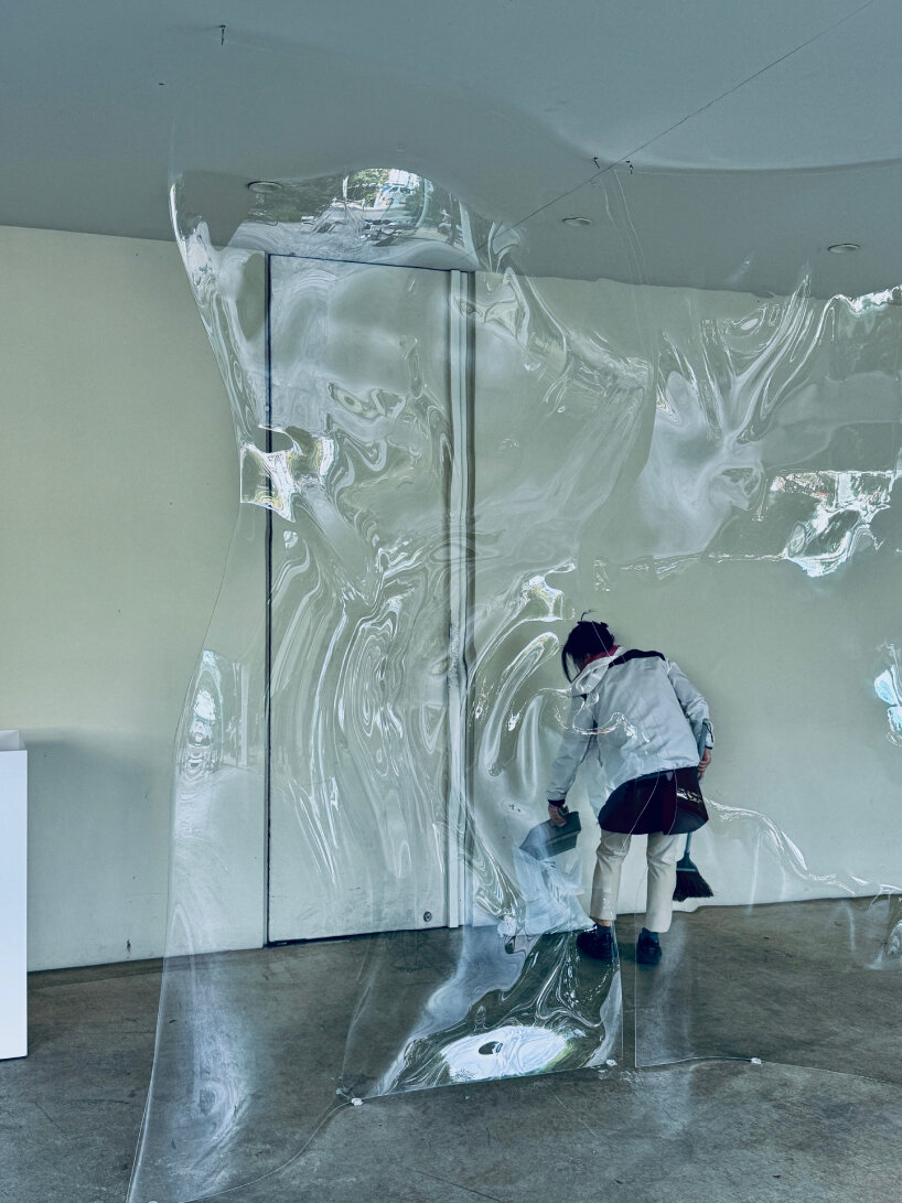 light and movement come and go as people and the environment shift