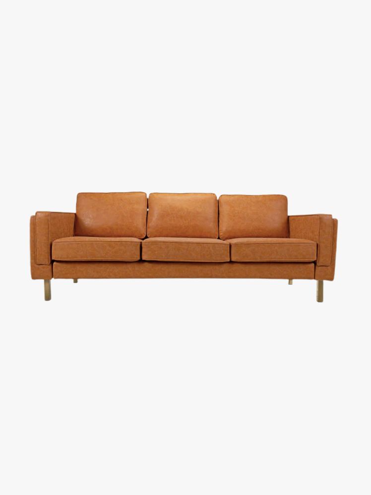 Light brown leather Albany Park Albany Sofa