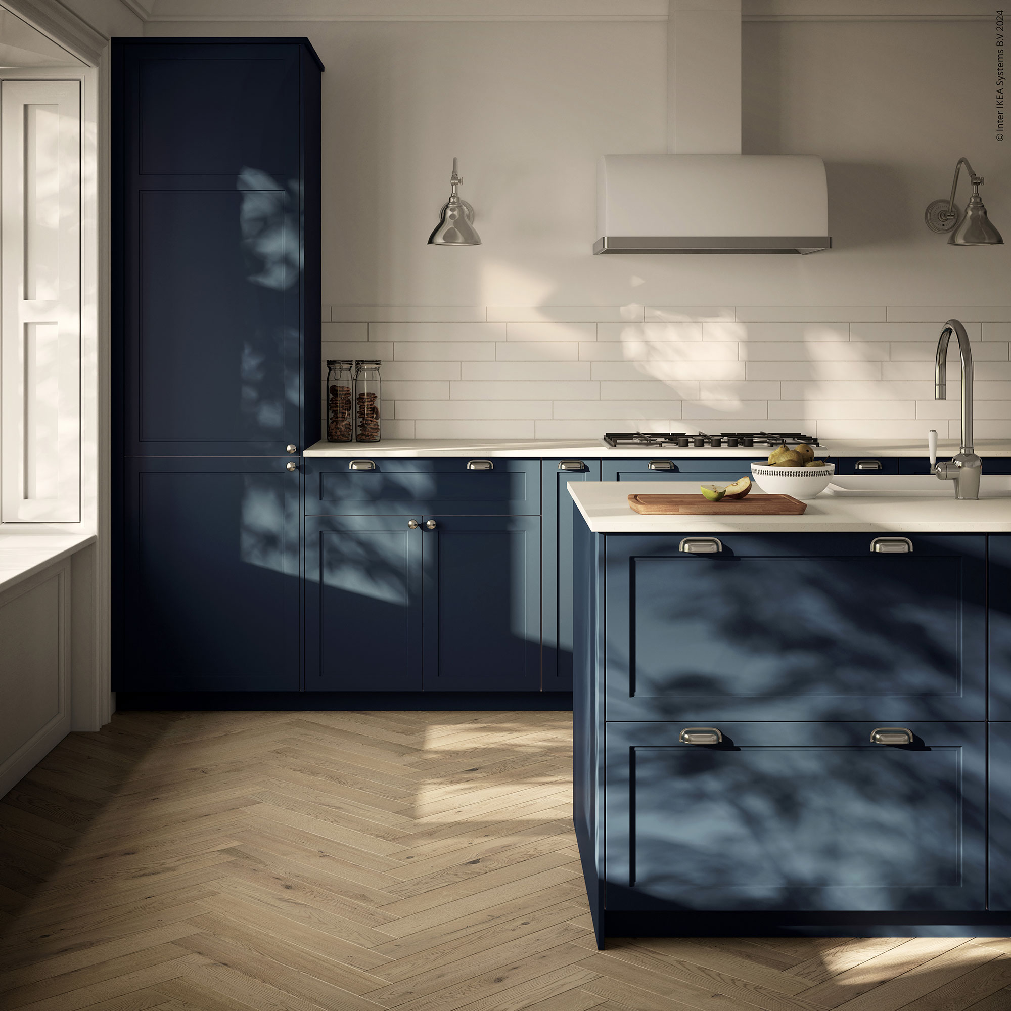 Navy blue kitchen