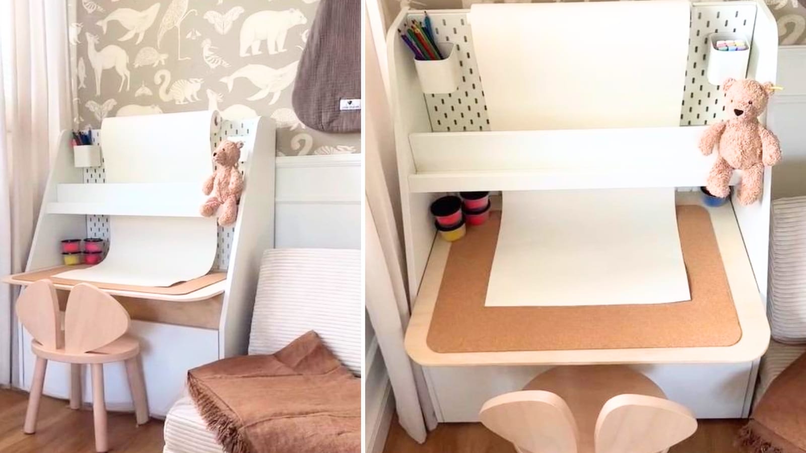 kid-art-desk - IKEA Hackers best IKEA Hacks of 2025 - kids art desk