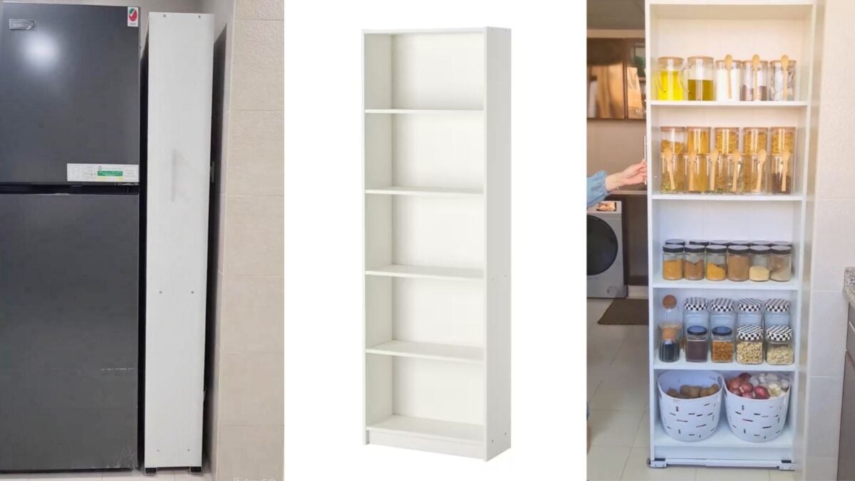 pull-out-pantry-ikea-1200x675 - IKEA Hackers IKEA storage and organization ideas - Smart Solution for the Fridge Gap