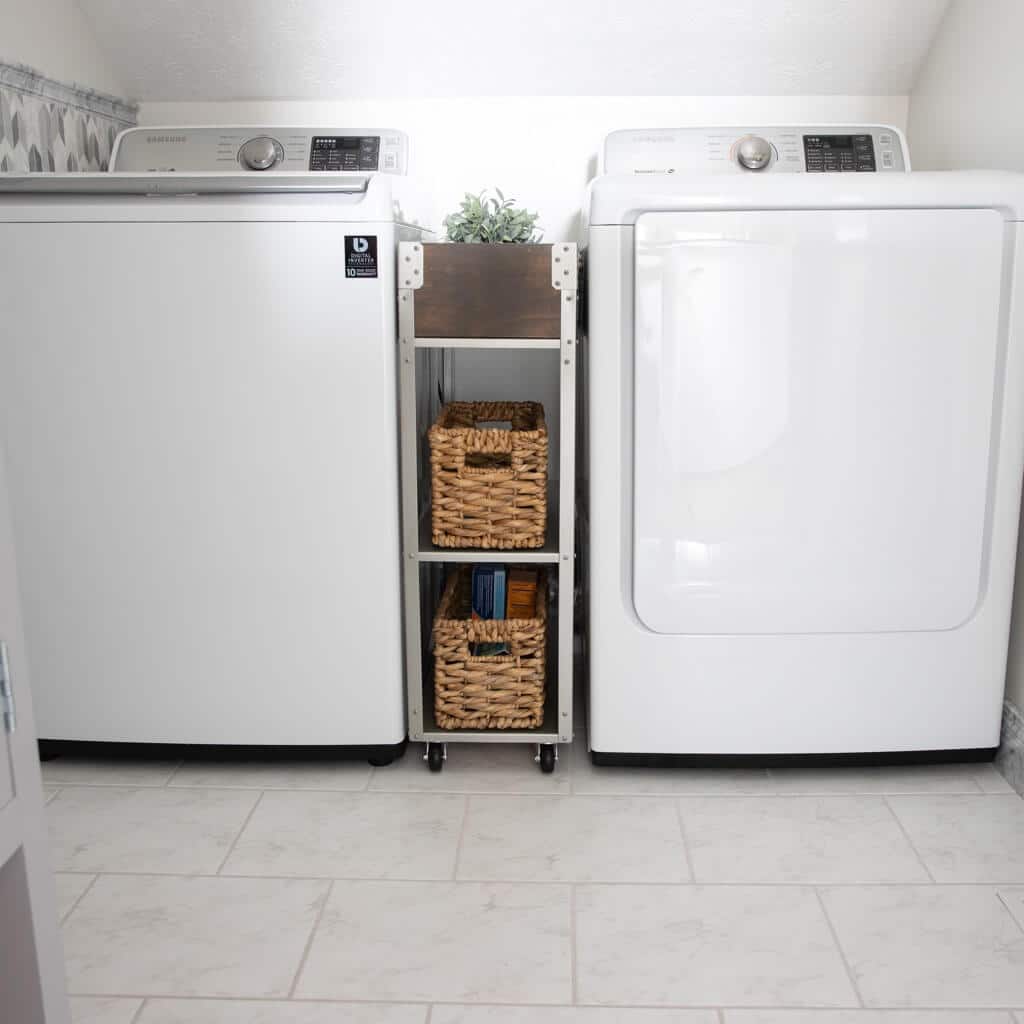 rolling-storage-cart-8 - IKEA Hackers Skinny Rolling Storage Cart