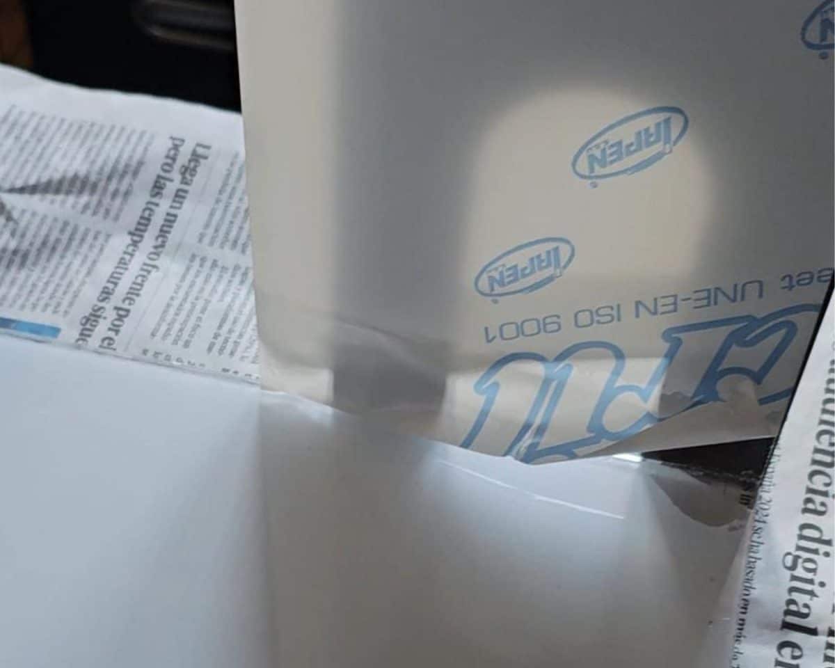 Remove the protective film from the acrylic sheets