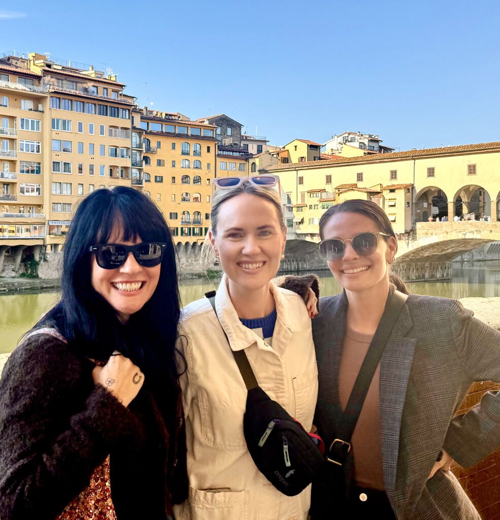 Elsie Emma and Sherry In Florence Italy