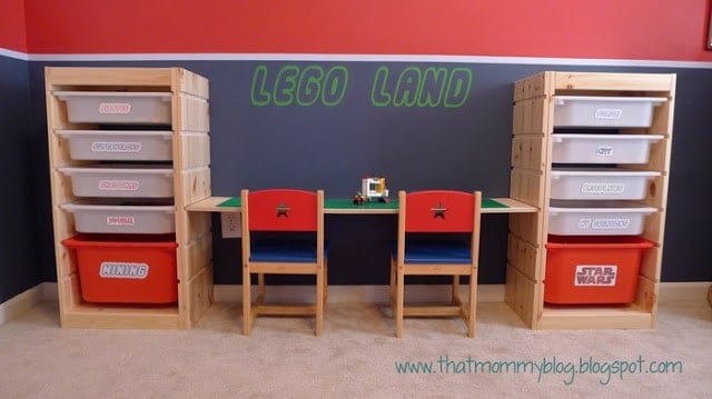 IKEA TROFAST LEGO table with storage