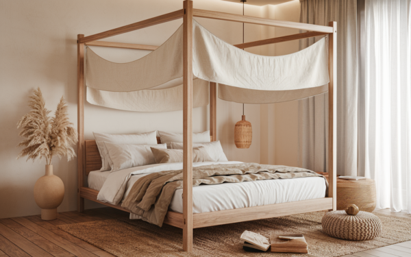 cozy japandi bedroom