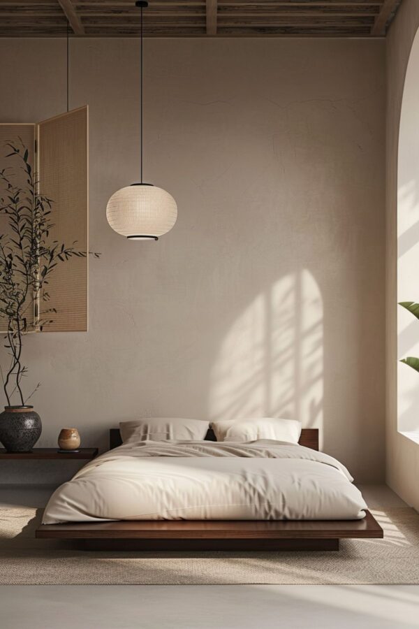 japandi bedroom minimal